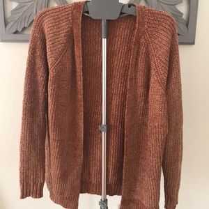 Pumpkin spice Chenille cardigan size small